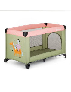 BN-921484,Patut pliant, Petite&Mars, Koot, 120 x 60 cm, Cu roti, Functie de tarc, Pliere compacta, Include geanta de transport,  2