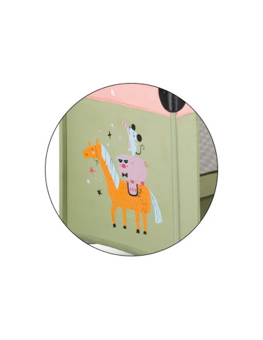 BN-921484,Patut pliant, Petite&Mars, Koot, 120 x 60 cm, Cu roti, Functie de tarc, Pliere compacta, Include geanta de transport, 