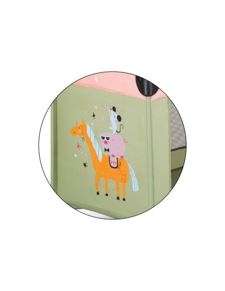 BN-921484,Patut pliant, Petite&Mars, Koot, 120 x 60 cm, Cu roti, Functie de tarc, Pliere compacta, Include geanta de transport, 
