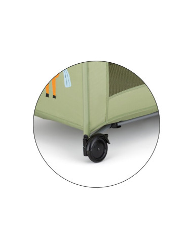 BN-921484,Patut pliant, Petite&Mars, Koot, 120 x 60 cm, Cu roti, Functie de tarc, Pliere compacta, Include geanta de transport, 