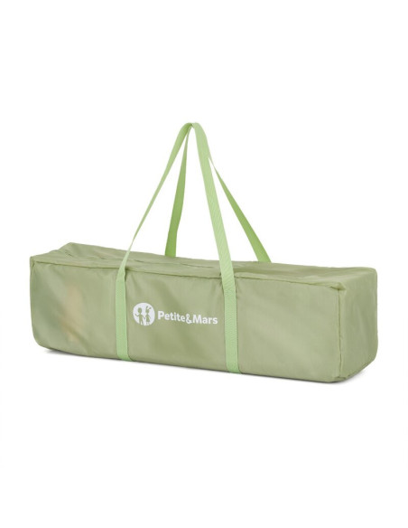 BN-921484,Patut pliant, Petite&Mars, Koot, 120 x 60 cm, Cu roti, Functie de tarc, Pliere compacta, Include geanta de transport, 