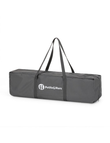 BN-923486,Patut pliant, Petite&Mars, Nyja, 120 x 60 cm, Cu roti, Functie de tarc, Pliere compacta, Include geanta de transport, 