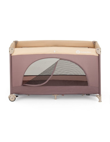 BN-923487,Patut pliant, Petite&Mars, Nyja, 120 x 60 cm, Cu roti, Functie de tarc, Pliere compacta, Include geanta de transport, 