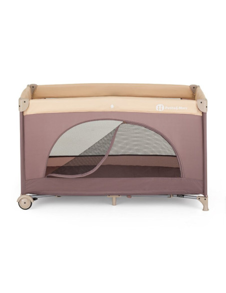BN-923487,Patut pliant, Petite&Mars, Nyja, 120 x 60 cm, Cu roti, Functie de tarc, Pliere compacta, Include geanta de transport, 