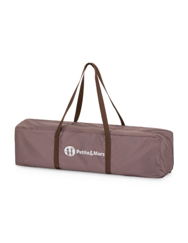 BN-923487,Patut pliant, Petite&Mars, Nyja, 120 x 60 cm, Cu roti, Functie de tarc, Pliere compacta, Include geanta de transport, 
