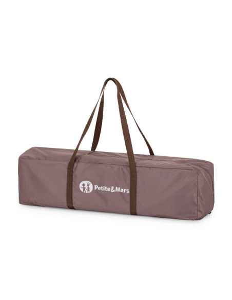 BN-923487,Patut pliant, Petite&Mars, Nyja, 120 x 60 cm, Cu roti, Functie de tarc, Pliere compacta, Include geanta de transport, 