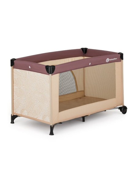 BN-923485,Patut pliant, Petite&Mars, Nyja, 120 x 60 cm, Cu roti, Functie de tarc, Pliere compacta, Include geanta de transport, 