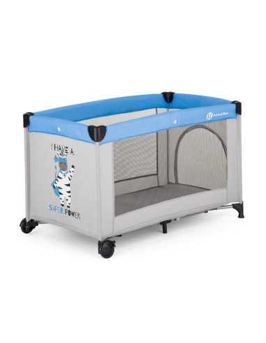 BN-921482,Patut pliant, Petite&Mars, Koot, 120 x 60 cm, Cu roti, Functie de tarc, Pliere compacta, Include geanta de transport, 