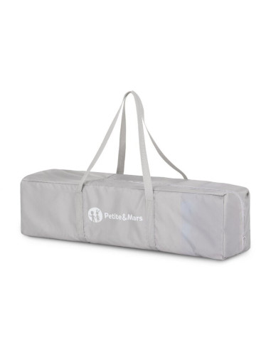 BN-921482,Patut pliant, Petite&Mars, Koot, 120 x 60 cm, Cu roti, Functie de tarc, Pliere compacta, Include geanta de transport, 
