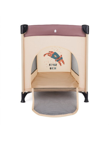 BN-921483,Patut pliant, Petite&Mars, Koot, 120 x 60 cm, Cu roti, Functie de tarc, Pliere compacta, Include geanta de transport, 