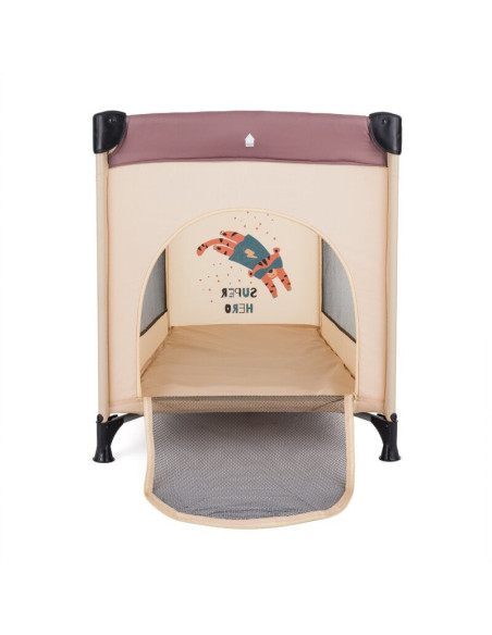 BN-921483,Patut pliant, Petite&Mars, Koot, 120 x 60 cm, Cu roti, Functie de tarc, Pliere compacta, Include geanta de transport, 