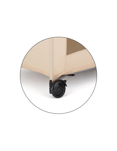 BN-921483,Patut pliant, Petite&Mars, Koot, 120 x 60 cm, Cu roti, Functie de tarc, Pliere compacta, Include geanta de transport, 