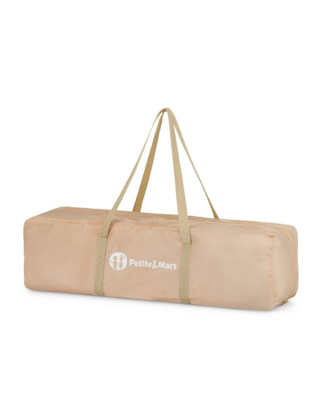 BN-921483,Patut pliant, Petite&Mars, Koot, 120 x 60 cm, Cu roti, Functie de tarc, Pliere compacta, Include geanta de transport, 