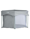 BN-88353,Tarc de joaca, FreeON, Hexagon, Pliabil, Intrare cu fermoar, Cu geanta de transport, 117 x 74 cm, Grey