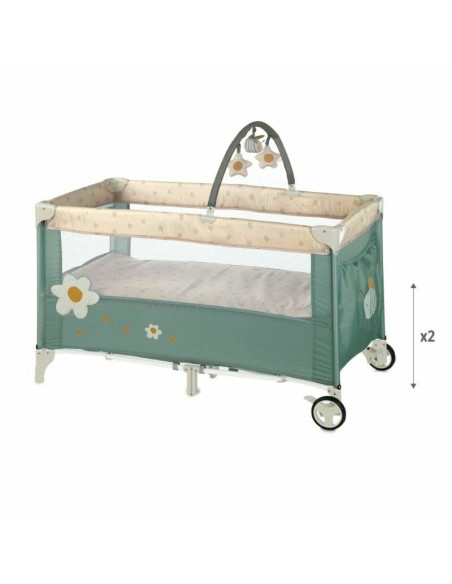 BN-8420421092989,Patut pliant, Jane, Duo Level, Cu roti, Cu arcada cu jucarii, Geanta de transport, Cu doua nivele, Conform stan