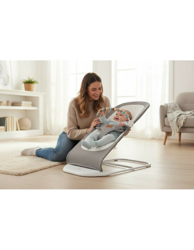 BN-8420421091593,Balansoar, Jane, Baluu, Pliabil, Cu bara de jucarii si spatar reglabil in 3 pozitii, Conform cu standardul euro