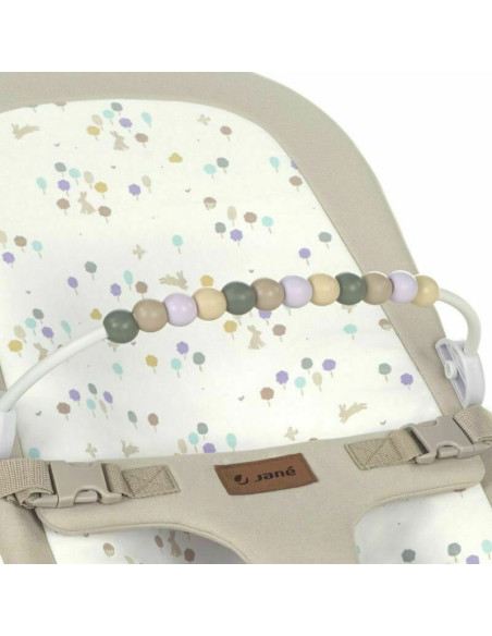 BN-8420421091593,Balansoar, Jane, Baluu, Pliabil, Cu bara de jucarii si spatar reglabil in 3 pozitii, Conform cu standardul euro