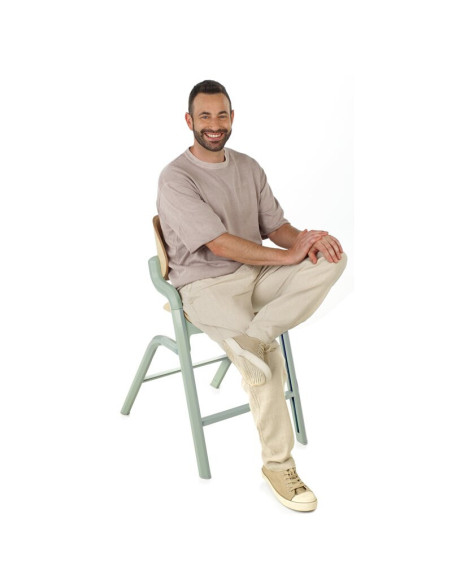 BN-8420421093177,Scaun de masa multifunctional Noah, Jane, De la 6 luni la adult, Din lemn fag, Greutate maxima 100 Kg, Iris