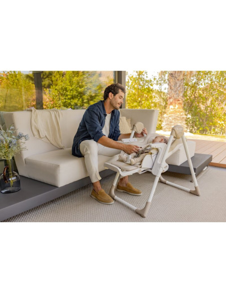 BN-8420421094860,Scaun de masa si Balansoar, Jane, Mila 2 in 1, Transformabil, Multifunctional, 0 luni+, Conform cu standardele 