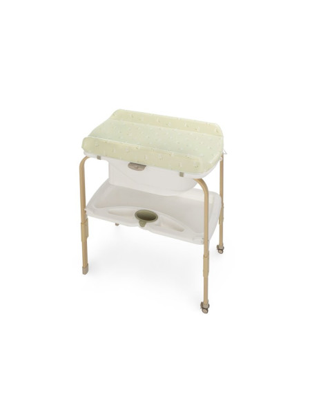 BN-8420421094877,Cadita de baie cu suport, Jane, Flip, Cu 2 pozitii anatomice, Cu masuta de infasat, Cu tavita si compartimente 