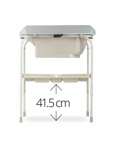 BN-8420421094877,Cadita de baie cu suport, Jane, Flip, Cu 2 pozitii anatomice, Cu masuta de infasat, Cu tavita si compartimente 