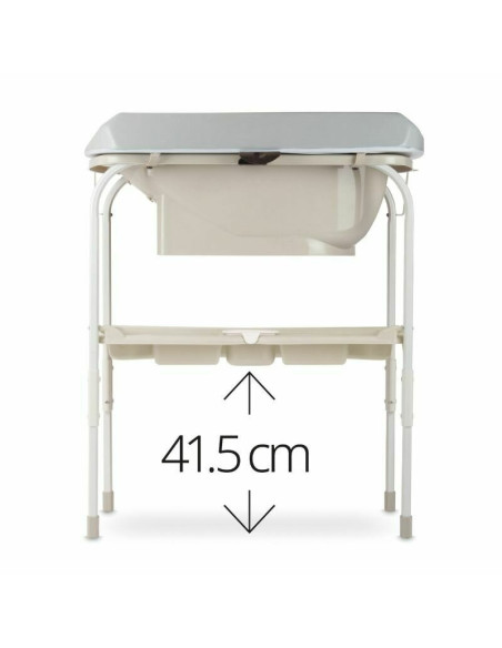 BN-8420421094877,Cadita de baie cu suport, Jane, Flip, Cu 2 pozitii anatomice, Cu masuta de infasat, Cu tavita si compartimente 