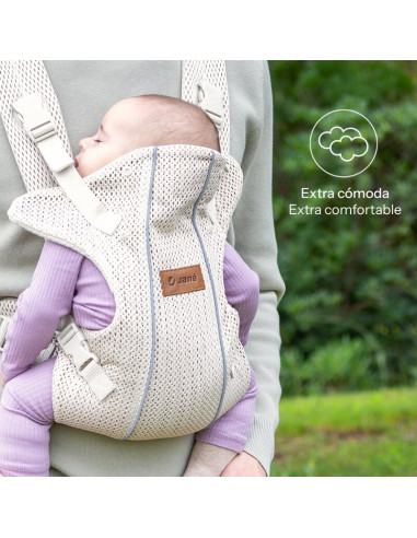 BN-8420421094556,Marsupiu bebe, Jane, Dual Air, Ergonomic, De la nastere pana la 15 Kg, Conform cu EN 13209-2: 2015, Sand