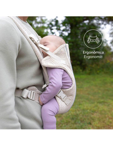 BN-8420421094556,Marsupiu bebe, Jane, Dual Air, Ergonomic, De la nastere pana la 15 Kg, Conform cu EN 13209-2: 2015, Sand