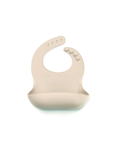 BN-8420421092439,Baveta cu buzunar, Jane, Reglabila, Silicon, Fara BPA, 6 luni+, Sand