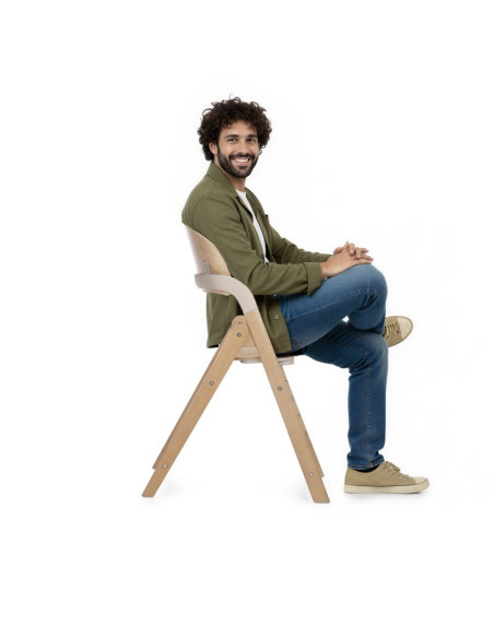 BN-8420421093405,Scaun de masa multifunctional pliabil, Jane, Forest, De la 6 luni la adult, Din lemn fag, Greutate maxima 100 K