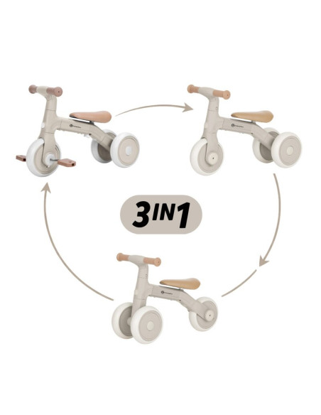 BN-614929,Bicicleta/tricicleta, Petite&Mars, Bingo, 3 in 1, Multifunctionala, Cu/fara pedale, Ghidon directionabil, Sa reglabila