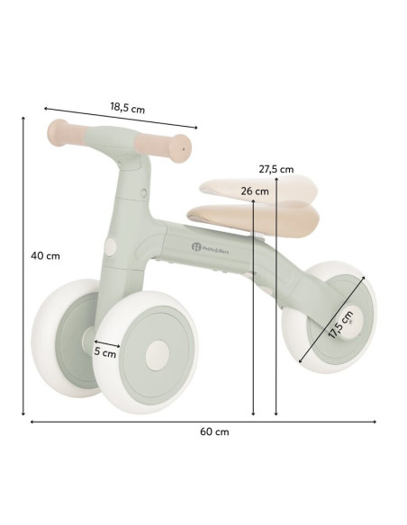 BN-614929,Bicicleta/tricicleta, Petite&Mars, Bingo, 3 in 1, Multifunctionala, Cu/fara pedale, Ghidon directionabil, Sa reglabila