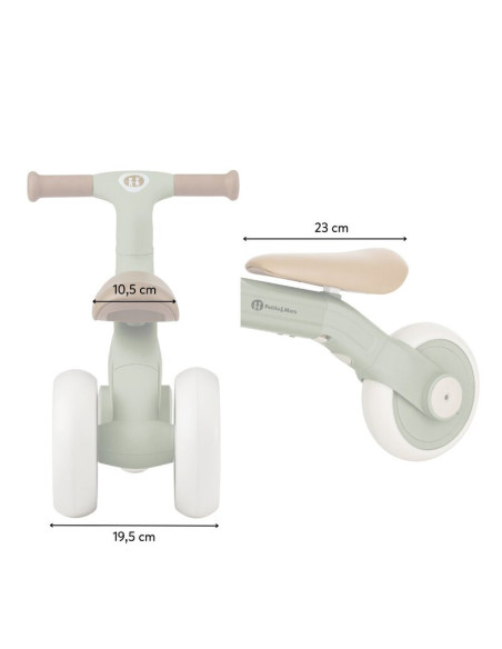 BN-614929,Bicicleta/tricicleta, Petite&Mars, Bingo, 3 in 1, Multifunctionala, Cu/fara pedale, Ghidon directionabil, Sa reglabila