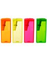 Ascutitoare plastic cu container Faber-Castell FC581525, Culori fluorescente asortate