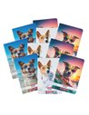 Set 10 Caiete Herlitz A5, 48 file, 70g/mp, dictando, Motiv Cool dog
