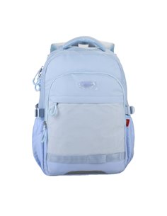 Ghiozdan scoala Daco GH5009, 3 compartimente, 46 x 33 x 18 cm, Albastru deschis