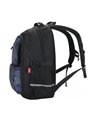 Ghiozdan scoala Daco GH5011, 4 compartimente, 46 x 33 x 18 cm, Verde inchis/negru