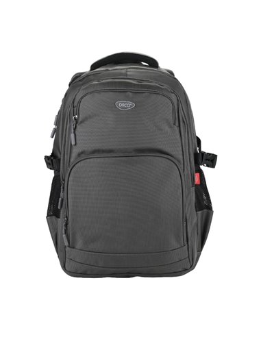 Ghiozdan scoala Daco GH5012, 4 compartimente, 46 x 33 x 18 cm, Verde inchis