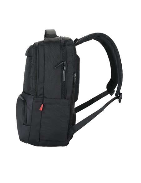 Ghiozdan scoala Daco GH5015, 4 compartimente, 46 x 33 x 18 cm, Negru