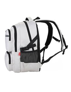 Ghiozdan scoala Daco GH5014, 4 compartimente, 46 x 33 x 18 cm, Alb/Negru 2