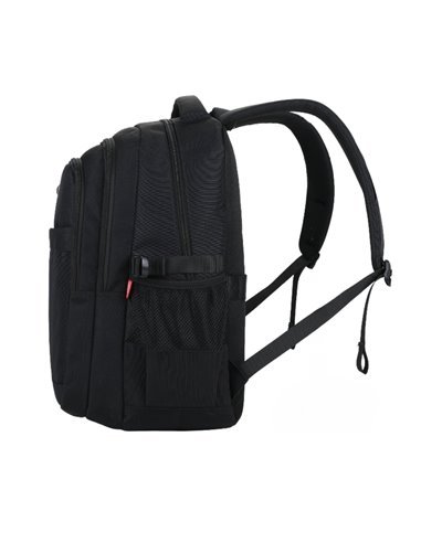 Ghiozdan scoala Daco GH5007, 5 compartimente, 46 x 33 x 18 cm, Negru