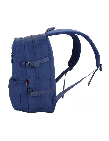Ghiozdan scoala Daco GH5006, 4 compartimente, 46 x 33 x 18 cm, Albastru inchis