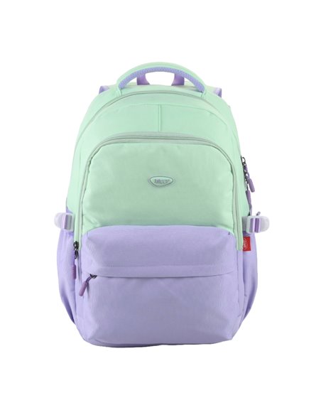 Ghiozdan scoala Daco GH5005T, 3 compartimente, 45 x 33 x 18 cm, Mov/verde