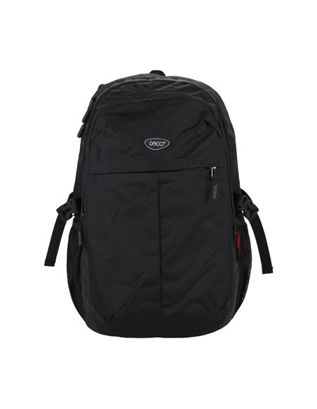 Ghiozdan scoala Daco GH5016, 3 compartimente, 46 x 33 x 18 cm, Negru