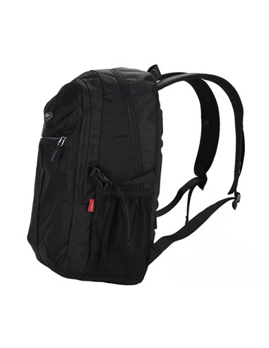 Ghiozdan scoala Daco GH5016, 3 compartimente, 46 x 33 x 18 cm, Negru