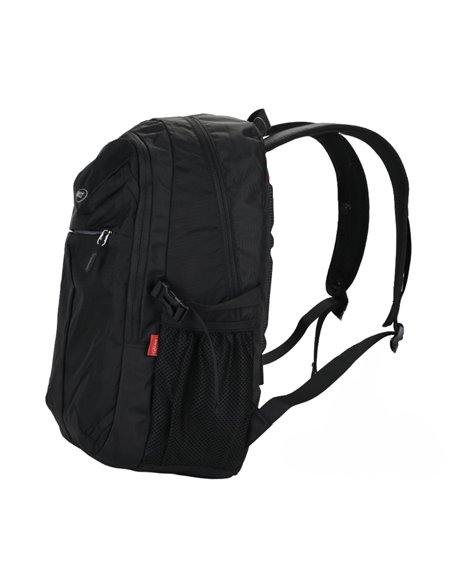 Ghiozdan scoala Daco GH5016, 3 compartimente, 46 x 33 x 18 cm, Negru