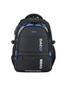 Ghiozdan scoala Daco GH5004N, 4 compartimente, 45 x 33 x 18 cm, Negru