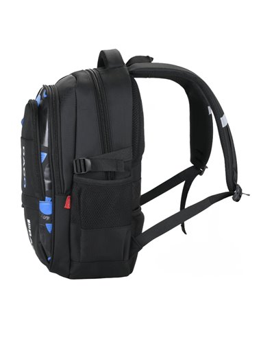 Ghiozdan scoala Daco GH5004N, 4 compartimente, 45 x 33 x 18 cm, Negru
