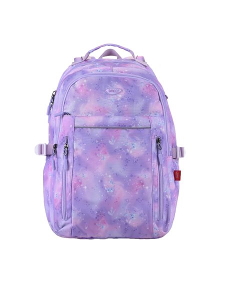 Ghiozdan scoala Daco GH5003, 5 compartimente, 45 x 33 x 18 cm, Mov/roz