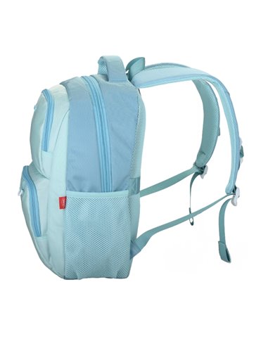 Ghiozdan scoala Daco GH5000T, 3 compartimente, 43 x 32 x 17 cm, Turcoaz